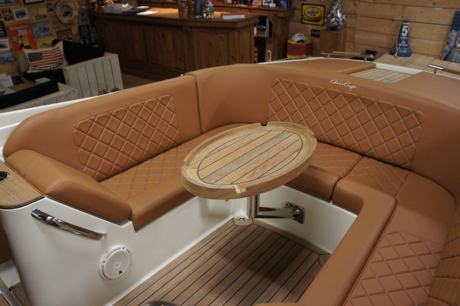 Teak Cockpit table Exclusive Sportsboats Maaseik